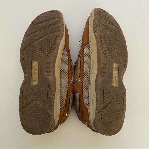 SPERRY Boat Shoes Tan Billfish Kids Size 2.5 - Picture 4 of 5
